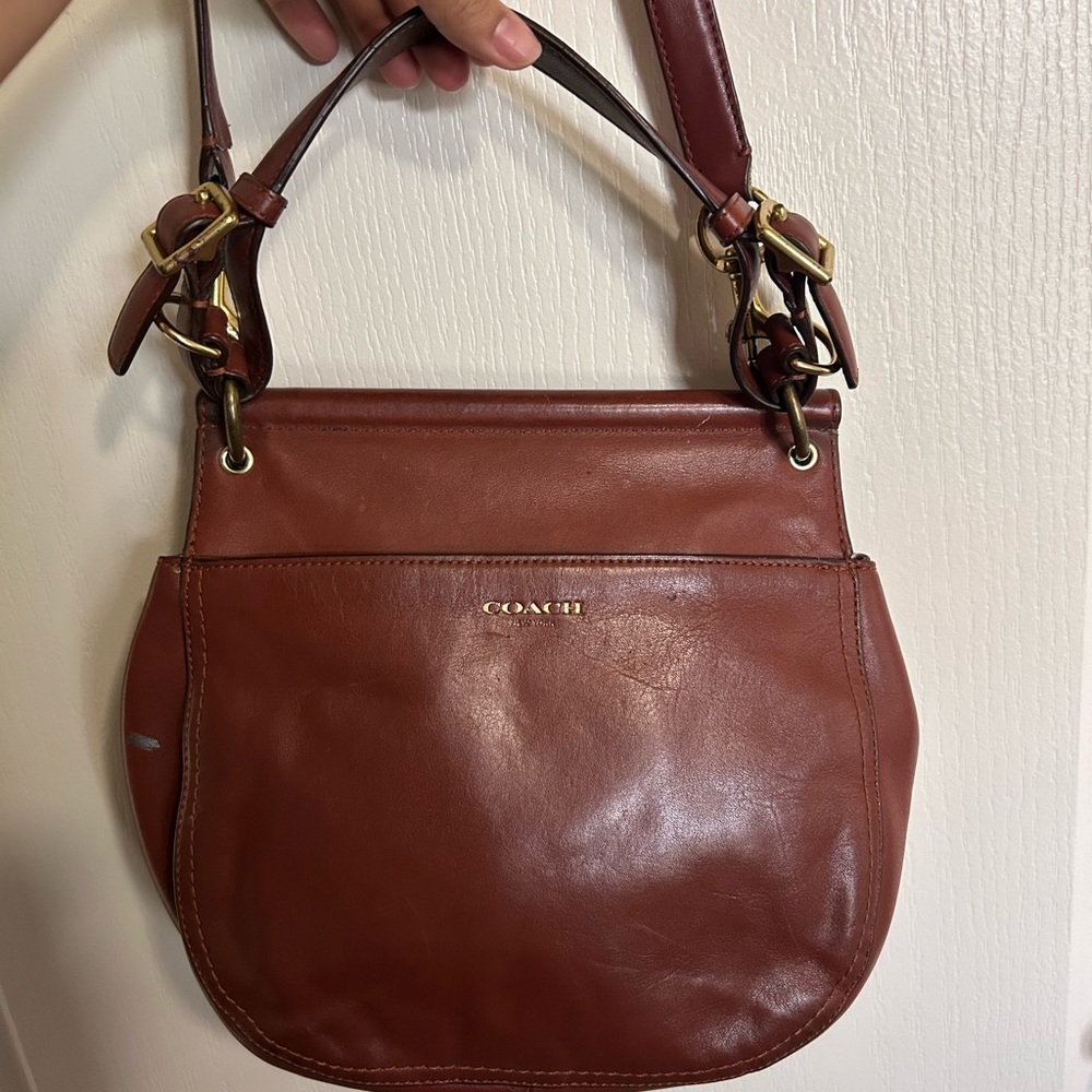 Coach Brown Leather willis Legacy crossbody - Picture 3 of 8